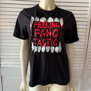 Women's Celebrate Halloween T-shirt Size XXL Black Graphic Tee